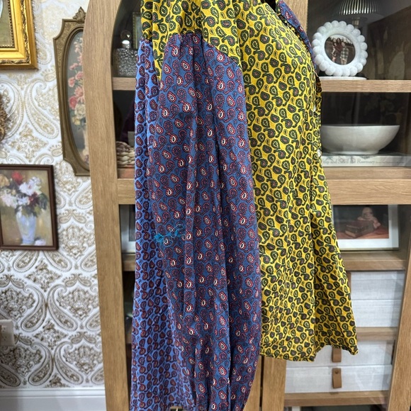 Urban Outfitters Penny PJ Mix Print Shirt size Large - Picture 6 of 8